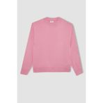 DeFacto Kız Çocuk Açık Pembe Standart Fit Bisiklet Yaka Basic Düz Triko Kazak - Pembe-PN666 - 5 - 6 Yaş