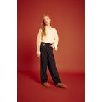 Defacto Kız Çocuk Baggy Fit Charm Detaylı Geniş Paça Gabardin Pantolon G3250a825wnar215 Antrasit-ar215