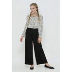 Defacto Kız Çocuk Baggy Fit Geniş Bol Paça Gabardin Pantolon G1622a825aubk59 Siyah