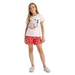 DeFacto Kız Çocuk Baskılı Pijama Takımı, 7-8 Yaş, G0922A825HS, Ekru-ER85, kız-çocuk