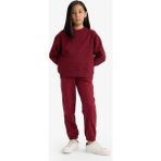 DeFacto Kız Çocuk Beli Lastikli Basic Düz Okul Jogger Eşofman Altı X9036A625AU - 5 - 6 Yaş - Bordo-BR281