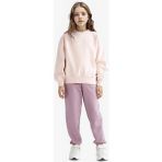 DeFacto Kız Çocuk Beli Lastikli Jogger Eşofman Altı F0389A825AU - 11 - 12 Yaş - Bordo-BR347
