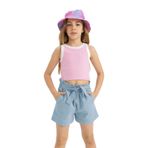 DeFacto Kız Çocuk Bisiklet Yaka Atlet C4716A824SM - 9 - 10 Yaş - Pembe-PN649