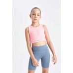 DeFacto Kız Çocuk Bisiklet Yaka Atlet C9643A824HS - Pembe-PN49 - 13 - 14 Yaş
