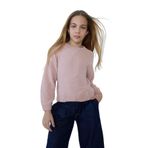 DeFacto Kız Çocuk Bisiklet Yaka Şönil Triko Kazak, 11-12 Yaş, F2619A825WN, Pembe-PN287, Kız Çocuklar
