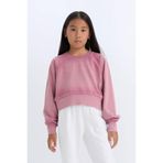 DeFacto Kız Çocuk Bordo Sweatshirt, 8-9 Yaş, D6994A824WN, Bordo-BR277, kız-çocuk