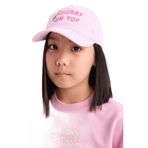 DeFacto Kız Çocuk Çizgili Cap Şapka, 5-9 Yaş, D8426A825SM, Pembe-PN1, Kız çocuk