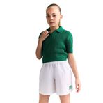 DeFacto Kız Çocuk Crop Polo Yaka Triko Kazak, 7-8 Yaş, C5369A824SM, Yeşil-GN319, Kız Çocuklar
