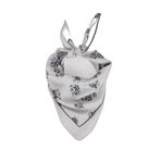 DeFacto Kız Çocuk Desenli Saten Fular Gri Tek Ebat, H4038A826SM, Gri-GR2, kız-çocuk