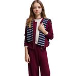 DeFacto Kız Çocuk Fermuarlı Modal Hırka, 8-9 Yaş, G9750A826SP, Bordo-BR170, Kız Çocuklar