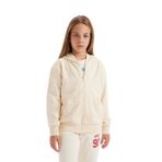 DEFACTO Kız Çocuk Fermuarlı Sweatshirt, Ekru, 7+8