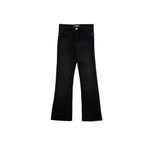 DeFacto Kız Çocuk Flare Fit İspanyol Paça Jean Pantolon Siyah 7/8 Yaş