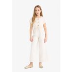 DeFacto Kız Çocuk Gabardin Kısa Kollu Tulum D9308a825sm