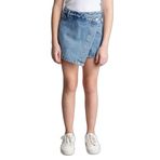 DeFacto Kız Çocuk Jean Şort Etek Mavi, 13-14 Yaş, H0377A826SM, Mavi-NM28, Kız çocuk
