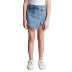 DeFacto Kız Çocuk Jean Şort Etek Mavi, 8-9 Yaş, H0377A826SM, Mavi-NM28, Kız çocuk