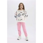 DeFacto Kız Çocuk Jogger Eşofman Altı, 13-14 Yaş, 3160666, Pembe, kız-çocuk