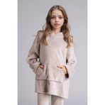 DeFacto Kız Çocuk Kadife Pijama Elbise Gri, 13-14 Yaş, G8546A825WN, Gri-GR442, Kız Çocuklar