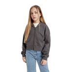 DeFacto Kız Çocuk Kapüşonlu Fermuarlı Sweatshirt, 7-8 Yaş, B9553A824SP, Gri-GR311, Kız Çocuklar