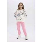 DeFacto Kız Çocuk Kargo Cepli Beli Paçası Lastikli Jogger Eşofman Altı D2872A824WN - 11 - 12 Yaş - Pembe-PN445