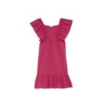 DeFacto Kız Çocuk Kolsuz Keten Görünümlü Elbise, 13/14 Yaş (164cm), H3765A826HS, Pembe, Kız Çocuklar