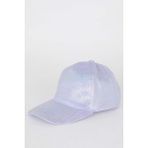 DeFacto Kız Çocuk Nakışlı Simli Kumaş Cap Şapka C0584A825SM - Mor-PR46 - 5 - 9 Yaş