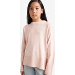 DeFacto Kız Çocuk Oversize Geniş Kalıp Bisiklet Yaka Triko Kazak E7739A825AU - Bej-BG55 - 12 - 13 Yaş