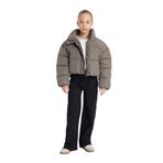 DEFACTO Kız Çocuk Oversize Mont, Anthra, 5+6 Yaş
