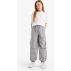 DeFacto Kız Çocuk Paraşüt Jogger Paça Pantolon E0160A825SM - Gri-GR453 - 9 - 10 Yaş