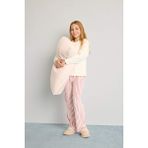 DeFacto Kız Çocuk Pijama Takımı Uzun Kollu Üst Çizgili Uzun Alt D1068A825WN - Bordo-BR277 - 7 - 8 Yaş