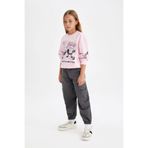DEFACTO Kız Çocuk Regular Fit Pantolon, Antrasit, 9-10 Yaş