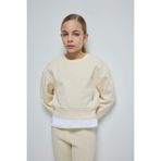 DeFacto Kız Çocuk Relax Fit Bisiklet Yaka Basic Düz İçi Yumuşak Tüylü Sweatshirt D4298A824WN