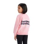 DeFacto Kız Çocuk Relax Fit Bisiklet Yaka Sırt Baskılı Sweatshirt Pembe 5/6 Yaş