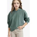 DeFacto Kız Çocuk Relax Fit Kapüşonlu Basic Düz Sweatshirt F0008A825AU - Yeşil-GN470 - 7 - 8 Yaş