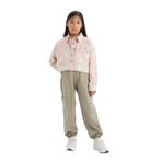 DEFACTO Kız Çocuk Slim Fit Pantolon, Yeşil, 9-10 Yaş