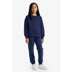 DeFacto Kız Çocuk Standart Fit Basic Düz Beli Lastikli Okul Jogger Eşofman Altı Y1226A625AU