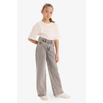 DeFacto Kız Çocuk Straight Wide Geniş Paça Jean Pantolon G4943A825AU