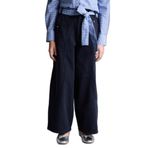 DeFacto Kız Çocuk Wide Baggy Fit Gabardin Pantolon Lacivert, 8-9 Yaş, H4436A826SM, Lacivert-NV28, Kız çocuk