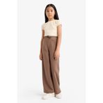 DeFacto Kız Çocuk Wide Leg Beli Lastikli Geniş Paça Eşofman Altı D0743A825AU