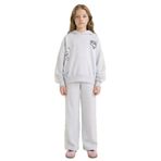 DeFacto Kız Çocuk Wide Leg Geniş Paça Eşofman Altı, 11-12 Yaş, G6833A826SP, Gri-GR421, Kız çocuk
