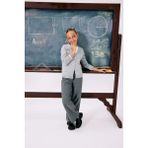 DeFacto Kız Çocuk Wide Leg Geniş Paça Okul Pantolonu F2257A825AU - Gri-GR198 - 9 - 10 Yaş