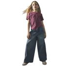 DeFacto Kız Çocuk Wide Leg Jean Pantolon, 7-8 Yaş, G9426A826SM, Mavi-NM39, Kız çocuk