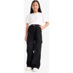 DeFacto Kız Çocuk Wide Leg Kargo Geniş Paça Jean Pantolon E5880A825AU - Antrasit-NM36 - 7 - 8 Yaş