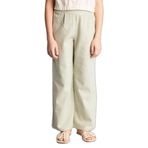 DeFacto Kız Çocuk Wide Leg Pamuklu Pantolon Yeşil, 8-9 Yaş, G0608A826SM, Yeşil-GN1156, Kız çocuk