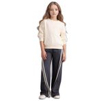 DeFacto Kız Çocuk Wide Leg Pantolon Antrasit, 7-8 Yaş, G8456A826SM, Antrasit-AR31, Kız Çocuklar