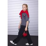 DeFacto Kız Çocuk Wide Leg Pantolon Siyah, 13-14 Yaş, G8388A826SM, Siyah-BK81, Kız çocuk