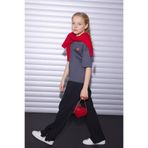 DeFacto Kız Çocuk Wide Leg Pantolon Siyah, 7-8 Yaş, G8388A826SM, Siyah-BK81, Kız Çocuklar