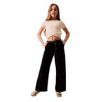DEFACTO Kız Çocuk Wide Leg Pantolon, Siyah, 9-10 Yaş