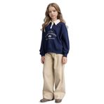 DeFacto Kız Çocuk Wide Leg Tencel Pantolon Bej, 9-10 Yaş, G6368A826SM, Bej-BG737, Kız çocuk