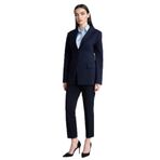 DeFacto Klasik Chino Kumaş Pantolon Normal Bel Basıc Cepli Bilek Boy, 36, 25K801005736, NAVY, Kadın