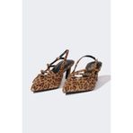 DeFacto Leopar Desenli Yüksek Taban Suni Deri Sandalet, 37, E2523AX25SM, Çok Renkli-KR1, Kadın